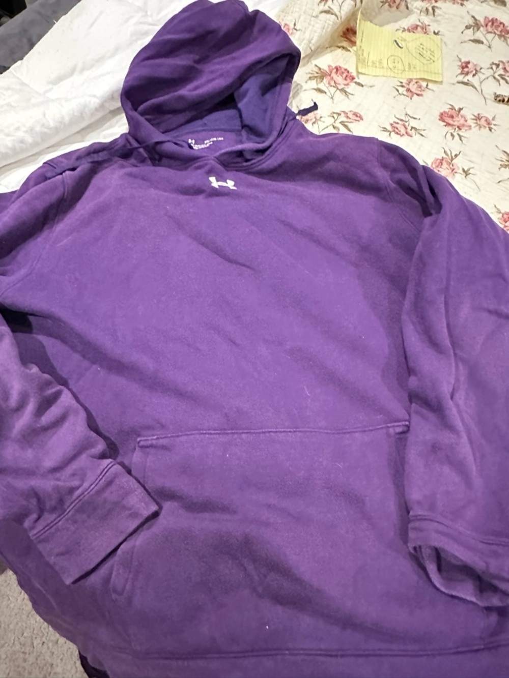 Under Armour Purple Hooded Pullover Sweatshirt